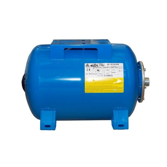 ΔΟΧΕΙΟ ELBI 24L ΟΡΙΖΟΝΤΙΟ ΕΝΑΛΛΑΞΙΜΗΣ ΜΕΜΒΡΑΝΗΣ AC 25 GPM CE (8 BAR)